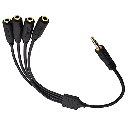Cable de audio 3.5mm TRS 3 polos 2 anillos miniatura 3