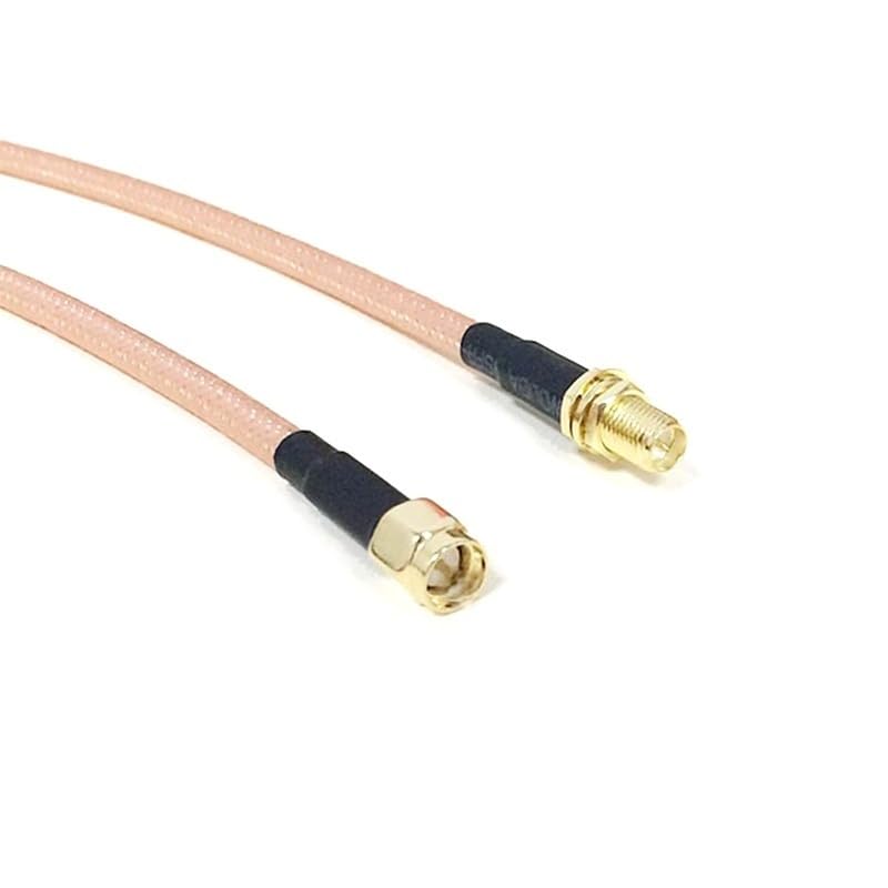 WiFi Antenna Extender RP-SMA Female Jack to SMA Male Plug Jumper Cable (200CM) (RG142)