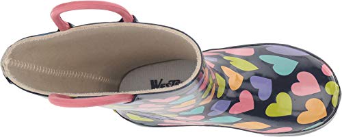 Image of Western Chief Kids Ladybug Rain Boot(Toddler /Little Kid /Big Kid) | Built for outdoor play, pull-on loops for self-dressing, comfort EVA insole, rubber traction outsole, toddler to big kid size