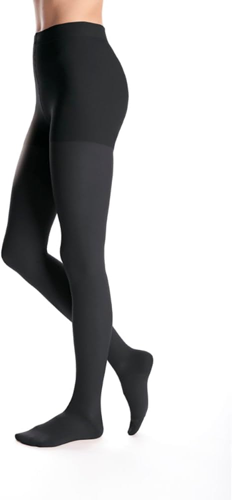 Advantage 15-20 mmHg Panty Petite Closed Toe Black Small