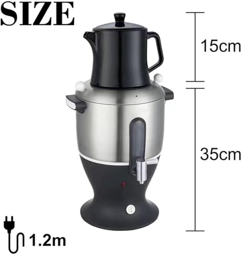 Tetera eléctrica samovar 5.5L 1500W acero inox miniatura 3