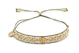 Boho Betty Matira Gold Beaded Friendship Bracelet