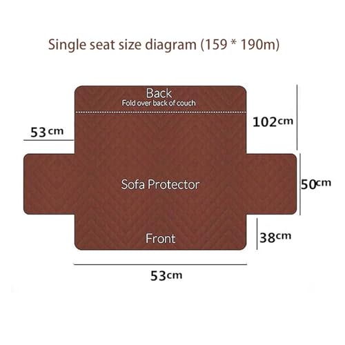 Funda protectora for sofá reclinable con bolsillos resistente gris 4