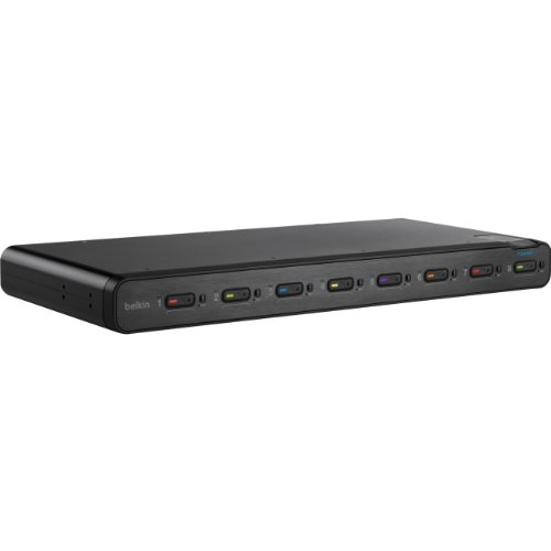 SECURE 8PORT DVI-I KVM W/AUD+CAC+DC; NIAP EAL2+ (F1DN108C) -