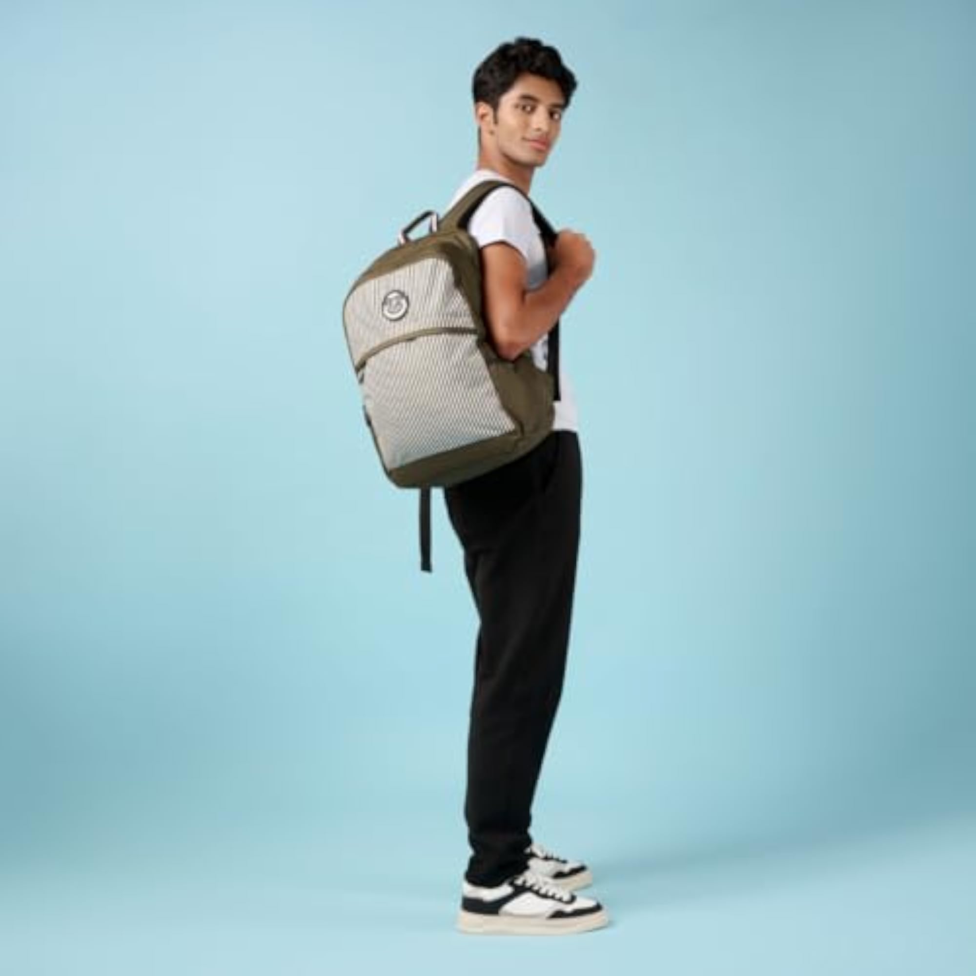 Water-Resistant Backpack for Teens, Edge Design with Pencil Pouch