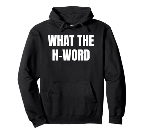 Bold WHAT THE H WORD Design for Fun Loud Bold Attitude Wear �p�[�J�[