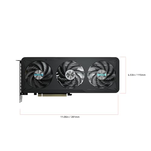 Image of GIGABYTE GeForce RTX 5060 Eagle MAX OC 8G Graphics Card, 8GB 128-bit GDDR7, PCIe 5.0, WINDFORCE Cooling System, GV-N5060EAGLEMAX OC-8GD Video Card