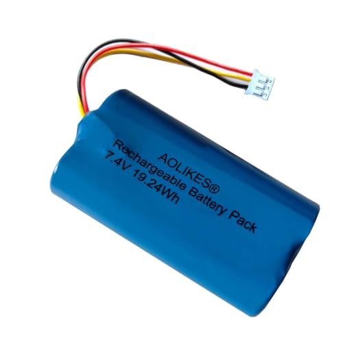 AOLIKES 18650 2s1p 2600mAh 7.4V batería recargable de iones de litio con conector PH2.0/3p / celdas 5C / soporta carga rápida