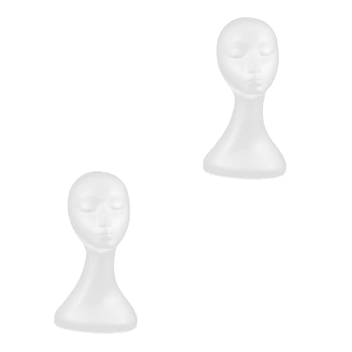 Beavorty 2 unids gafas soporte de exhibición auriculares espuma maniquí cabeza maniquí cuerpo cuerpo humano modelo maniquí cabeza maniquí cabeza