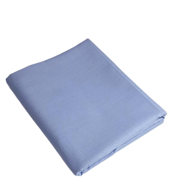 megisha Men's Premium Semi Lenan Cotton Unstitched Shirt Fabric (Royal Blue -2.25 Meter)-picture-45
