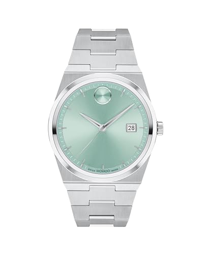 Movado Bold Quest Men's Sport Watch - Swiss Quartz Movement, Stainless Steel Link Bracelet - 5 ATM Water Resistance - Luxury Fashion Timepiece for Him - 40mm