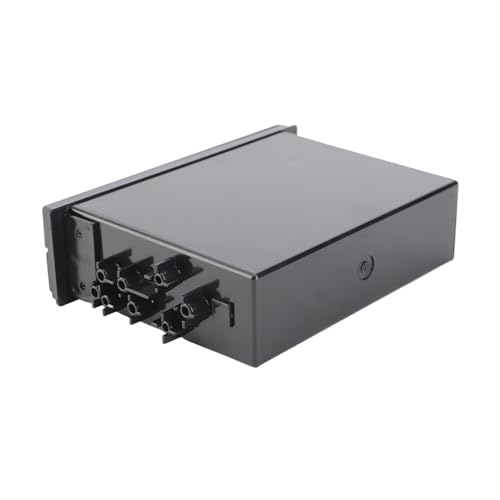 Portavasos para carro con bolsillo para radio CD negro miniatura 6