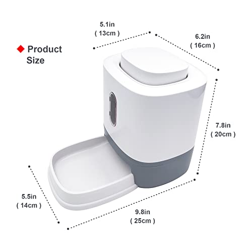Automatic Pet Feeder, Cat Feeder Auto Dog Feeder for Small Medium Pets, Food Machine for Dogs, Non-Slip Puppy Food… - Image 7