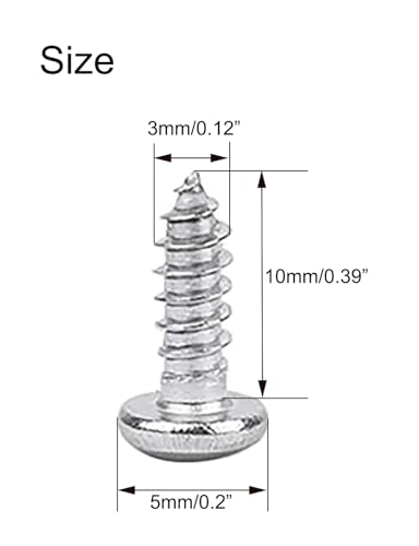 Tornillos Autorroscantes NACX M3 x 10 mm Phillips Pan Head 300 Piezas miniatura 2