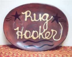 Amazon.com | Rug Hooker Redware Platters: Area Rugs: Platters