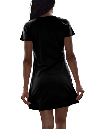 Sexy Basics Women's Cotton Soft V-Neck Sleepwear Shirt/Nightwear Shirt -Multi Pack3