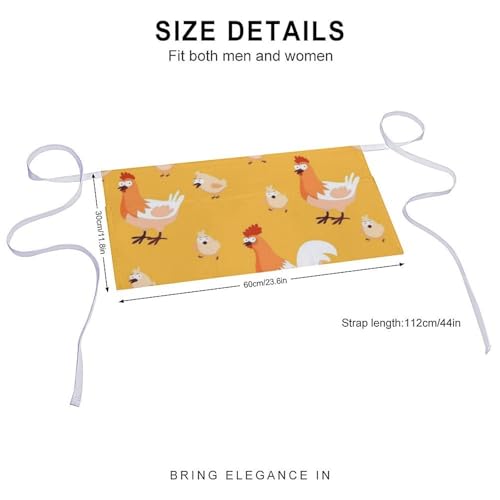 Tablier court imperméable durable avec 3 poches pour restaurant - 2