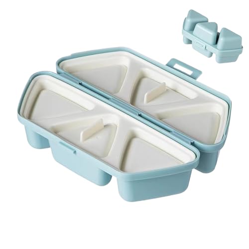Molde para hacer bolas de arroz, recipientes antiadherentes de 6 cavidades para alimentos, molde para hacer sushi, para principiantes, niños y adultos, preparación de comidas, hogar, escuela, oficina