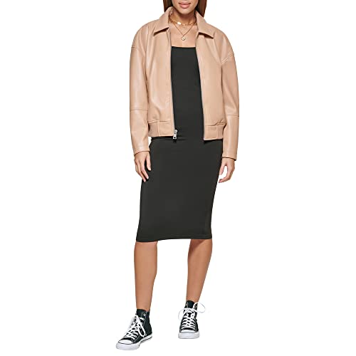 Image of Levi's Women's Faux Leather Bomber With Laydown Collar