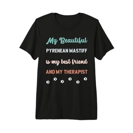 Pyrenean Mastiff Dog Dad Mum Friend and Therapist Premium Tri-Blend T-Shirt