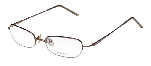 Vera Wang V28 Womens/Ladies Rx-able Sleek Designer Half-rim Eyeglasses/Eyeglass Frame (47-16-130, Taupe)