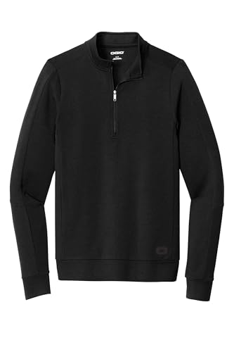 OGIO Unisex Luuma Half Zip Fleece | Athletic Long Sleeve Top for Men & Women, Zippered Sweater for Casual Wear & Workouts