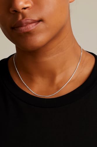 14K Solid Yellow/White Gold Box Chain 0.7-1.3mm Necklace with Lobster Claw Clasp, 16-24 inch3