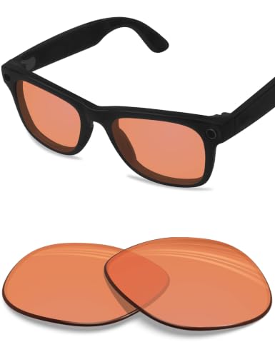 Image of BLAZERBUCK Photochromic Replacement Lenses Compatible with Ray-Ban Meta Wayfarer RW4008 | RW4012 (Gen 2) 53mm Smart Glasses