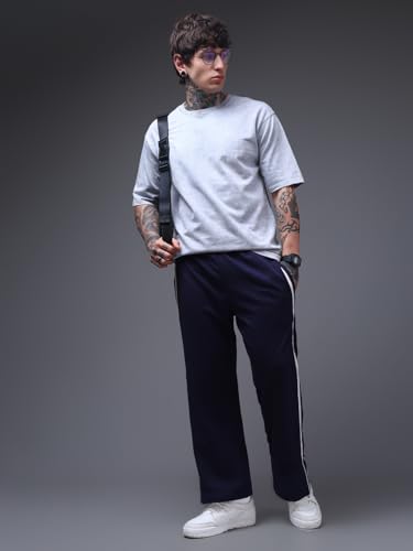 Image of Men's Loose Fit Side Tape Trackpants