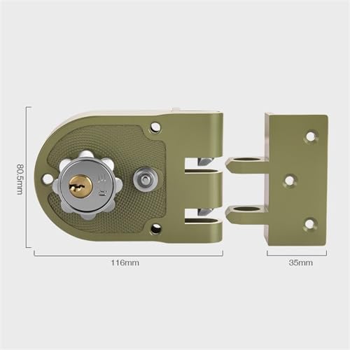 Ljfmdln JOZZVONJA-LEFTOPEN Jimmy Proof Deadbolt Lock Heavy Duty Safety Double Cylinder Locking Deadbolt With Keys For 1-3/4 Inch thumb #4