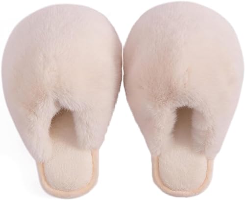 Women's Fur Coral Velvet Memory Sponge Indoor Slippers Bedroom Plush Casual Autumn