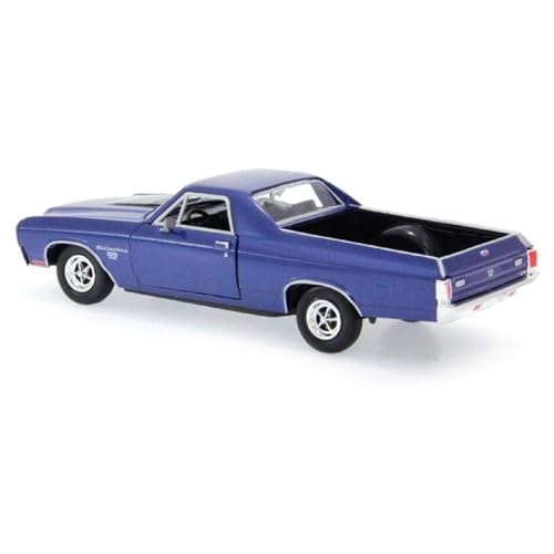 El Camino Chevrolet 1970 modelo 1:24 azul miniatura 2