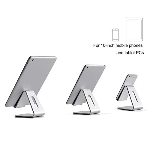 Suporte de telefone inteligente portátil de alumínio sólido para mesa Unitedheart prata para mesa de