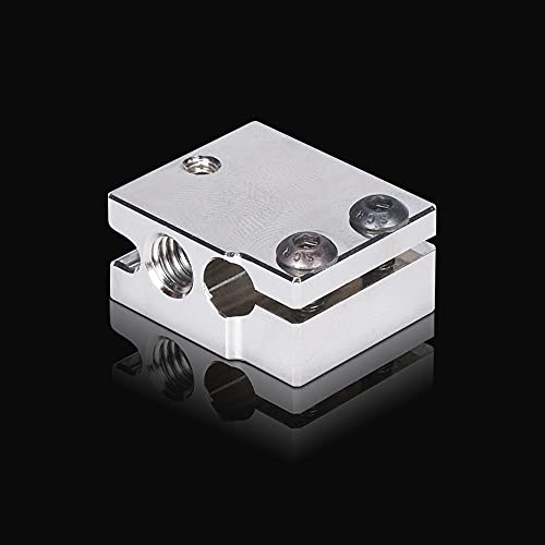 GBA-SZC PT100 Volcano Plated Copper Heater Block 2PCS with Silicone Sock for Volcano Hotend for Titan Dual Driver Extruder.(2PCS)