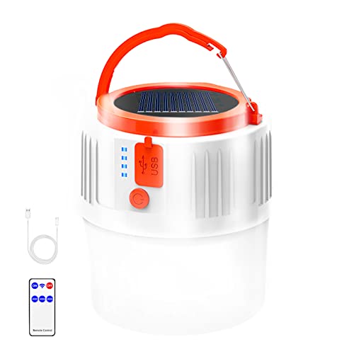 LETOUR Solar Light Bulb 4800 Lumen LED Emergency Portable Light IP45...