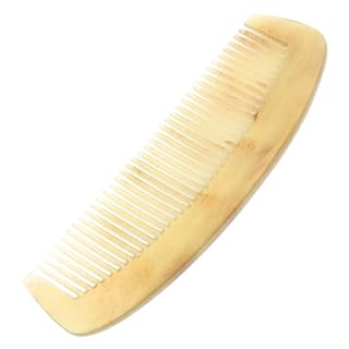 Garneck Pettine in corno genuino – Antistatico – Pettine per capelli portatile 12 cm per uomini e donne – perfetto per districare e prevenire la caduta dei capelli