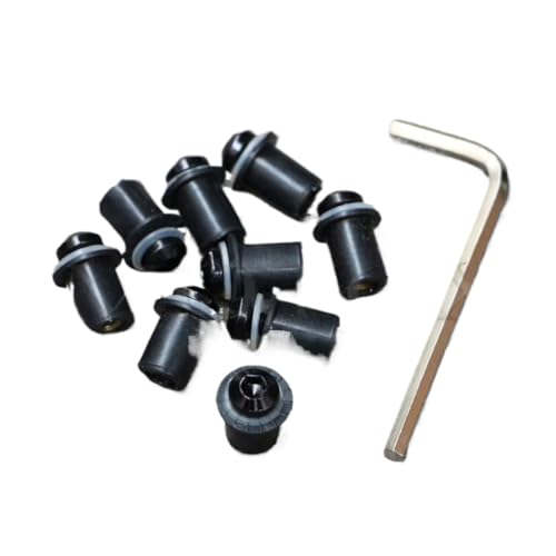 Fixation bulle moto : Kit de vis pour écran M5 en aluminium noir anti-vibration CBR et NC