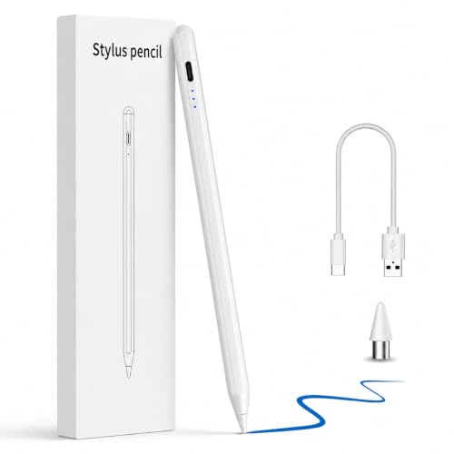 Image of Universal Active Stylus Pen Stylus Pen for Android Tablet Touch Pen for iPad & Tablet Rechargeable Stylus Pencil for Writing Drawing & Note-Taking Works with Android and iOS Devices