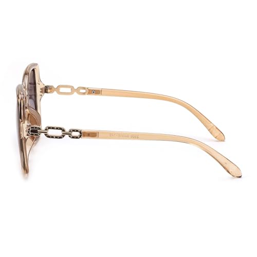 Karsaer Oversized Square Sunglasses-for-Women & Men Trendy Chain-Link Butterfly Shades 2025 Designer B51334