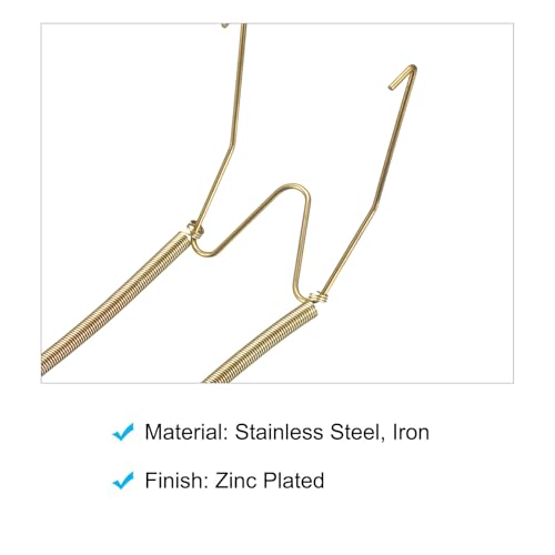 Image of METALLIXITY Plate Hanger (7 Inch) 5Pcs, Stainless Steel U Type Invisible Wall Hook with Tip Protectors - for Decorative Plates, China, Plates, Zinc Plated