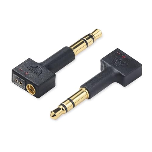 okcsc 3.5mm MMCX�E2Pin �ϊ� �ϊ��R�l�N�^ �C���z���W���b�N �ϊ� ���[3.5mm�i�I�X�j-MMCX�E2Pin�i���X�j HE4XX�EHE-350�EHE1000�ɓK�� 2�Z�b�g �u���b�N