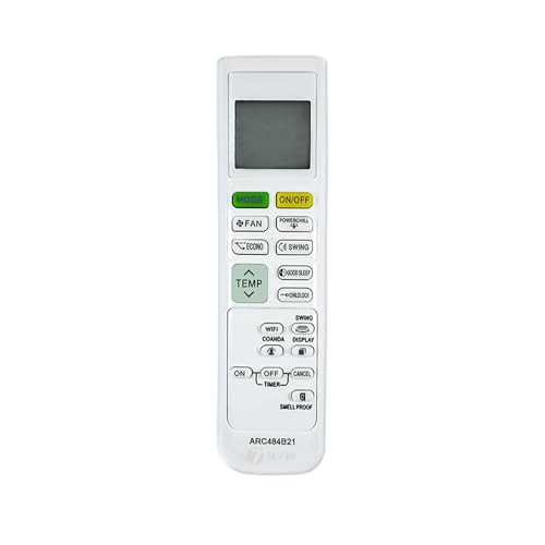 Image of 7SEVEN Compatible with Daikin AC Remote Control ARC484B21 Model 214B Suitable for Split and Window 1 1.5 2 Ton Air Conditioner Remote - Match Keys Exactly to Replicate Genuine Remote Function