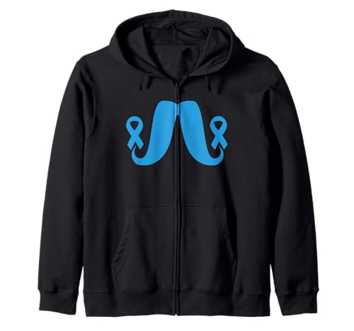 Novembre Moustache Ruban Bleu Cancer de la Prostate Novembre Sweat à Capuche