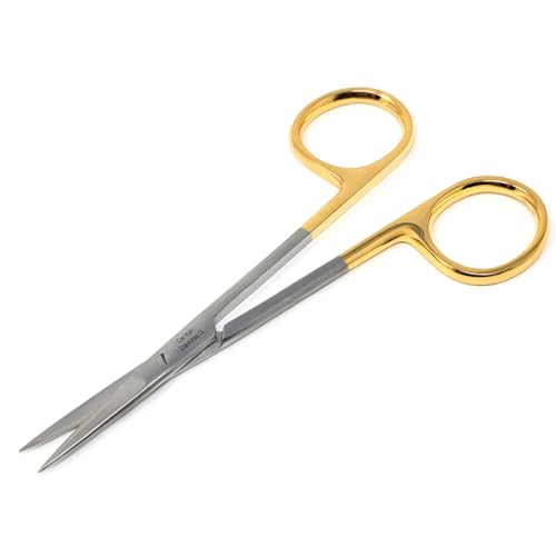 Tungsten Carbide TC Micro IRIS Scissors Sharp/Sharp Blades for Fine Precision Dissecting 4.5