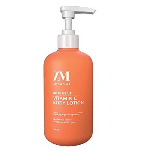 Image of ZM Zayn & Myza Vitamin C Body Lotion, Glow Reviving & Skin Brightening, Shea butter, 500ml