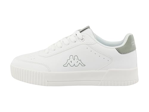 Kappa Damen 95K0112003 Sneaker, White-sage, 39 EU