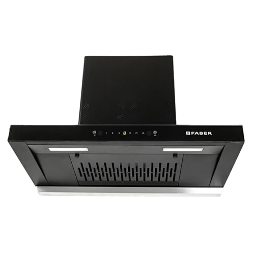 Image of Faber Cygnus 75cm 1400m /hr Autoclean Filterless T-Shape Chimney|Built-In Oil Collector|Odour Sensor|Touch & Gesture Control|12Yr Motor,5Yr Comprehensive Warranty by Faber | HOOD CYGNUS IN3DHCSCFLBK75
