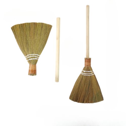 輸入された掃除用ほうき 木製の床用 柔らかいほうき 家庭用 地面 窓辺 ヘアクリーニングツール 葦ほうき (【分解可能タイプ】)