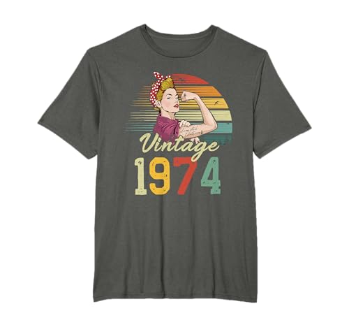 Ya en mundofriki.es: 51 años Edición limitada 1974 Vintage 51 Cumpleaños Mujer Camiseta