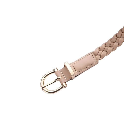 Women's Braided Adjustable Belts Autumn Belt Buckle Date Classic Faux Leather Skinny Braid Belt2